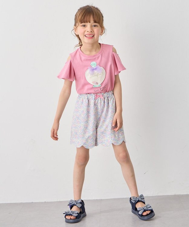 ANY KIDS 水陸両用 総柄 ショートパンツ 小花柄