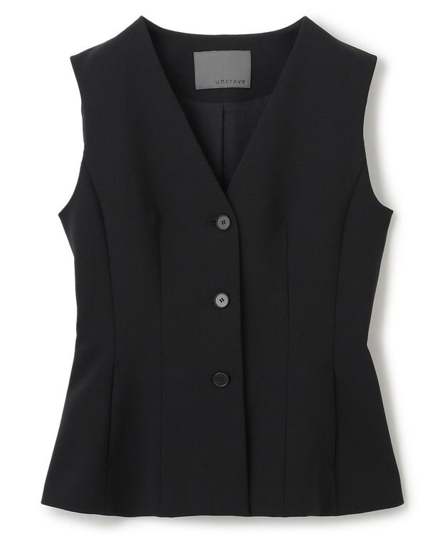 uncrave プルーフダブルクロス ジレ ブラック