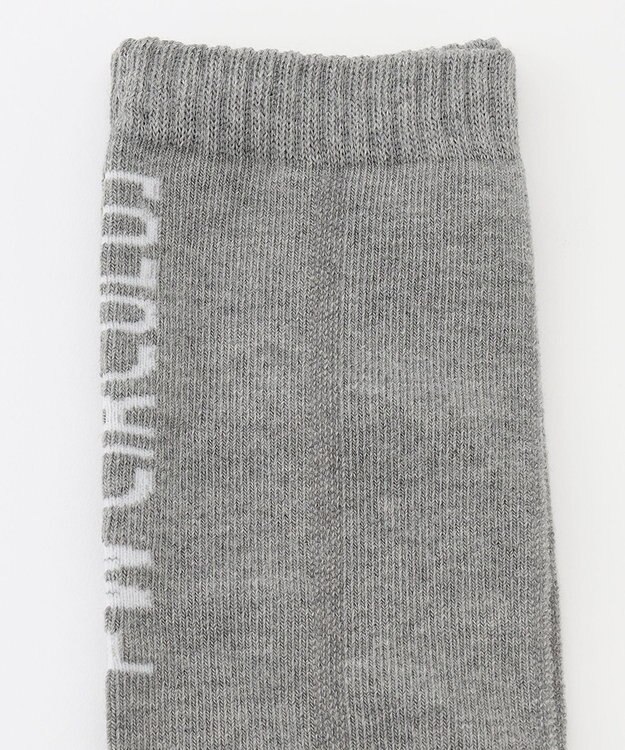 PW CIRCULUS 【WOMEN】【土踏まずをサポート】ロゴ ニーハイ ソックス ライトグレー