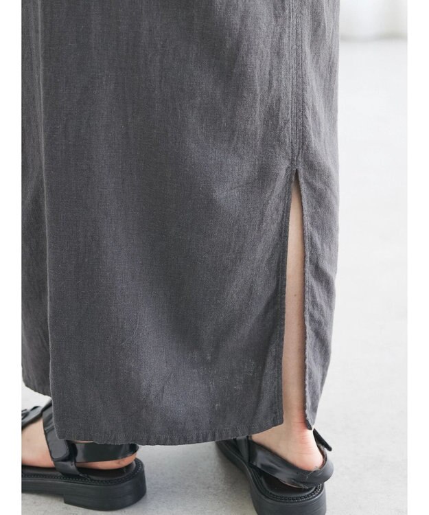 CRAFT STANDARD BOUTIQUE 【キナリノ別注】リネンレーヨンスカート Charcoal Gray