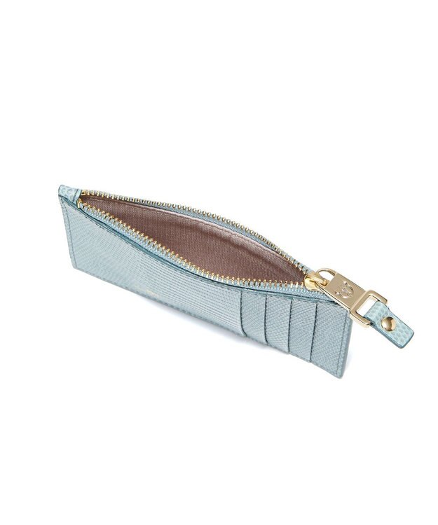 TOPKAPI 【TOPKAPI】イタリアンレザー リザード型押し フラグメントケース LUCIA ルチア ミントグリーン