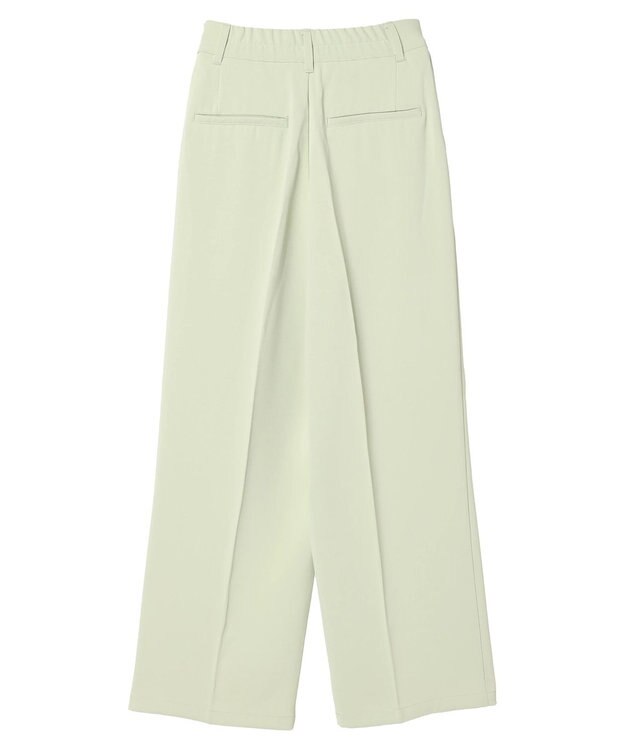 earth music&ecology タックストレートパンツ Light Green