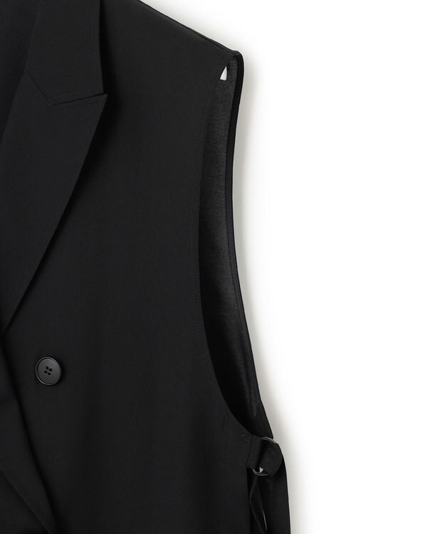 23区 【洗える】シアー ジレ ブラック系