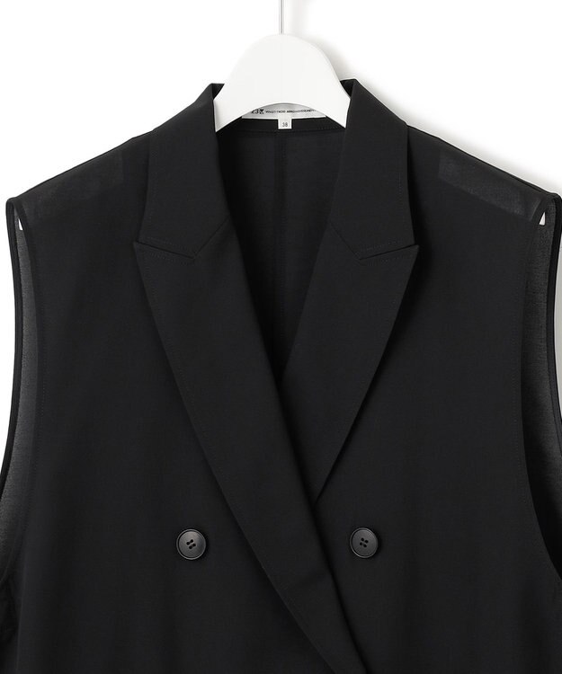 23区 【洗える】シアー ジレ ブラック系