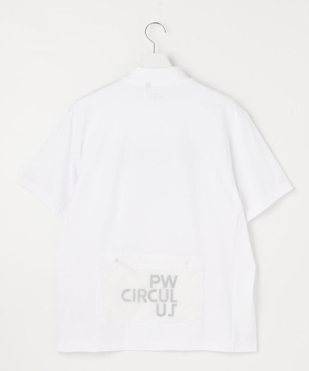 PW CIRCULUS 【UVカット / 吸水速乾 / 伸縮性抜群】【MEN】メッシュポケットモック ホワイト系
