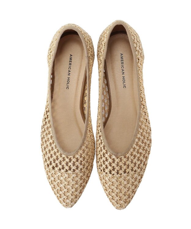 AMERICAN HOLIC サマーメッシュパンプス Beige