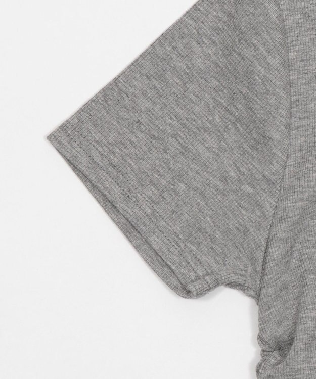 WEGO レイヤードグラフィックT 杢グレー