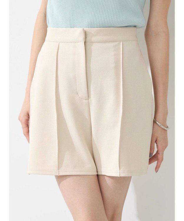 earth music&ecology カットツイルショートパンツ Light Beige