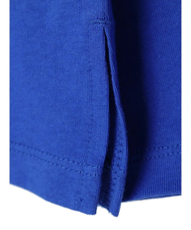 earth music&ecology レースプリントボーダープルオーバー Royal Blue