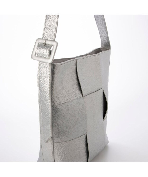 UNBILLION カシュカシュ cachecache / イントレチャートショルダーバッグ シルバー