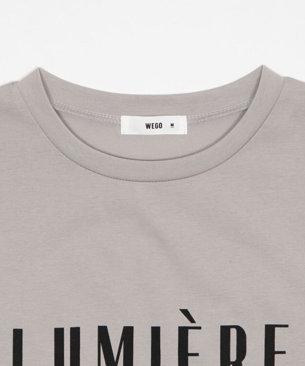 WEGO 【2026春夏新作】接触冷感プリントロゴT グレー