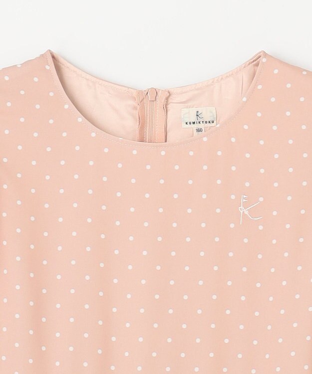 組曲 KIDS 【150-170㎝】ドットシフォン ワンピース ピンク系5
