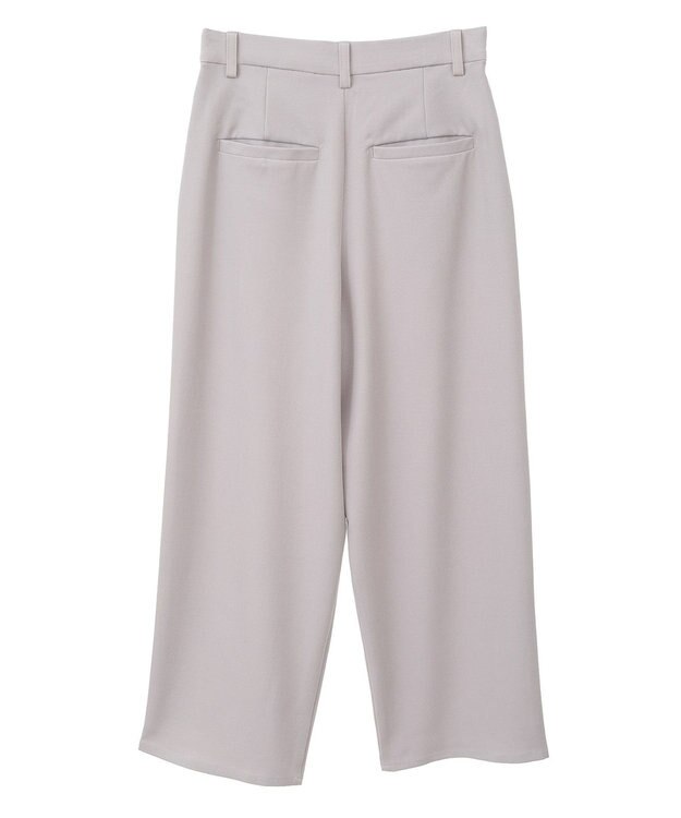 earth music&ecology タックストレートパンツ Beige