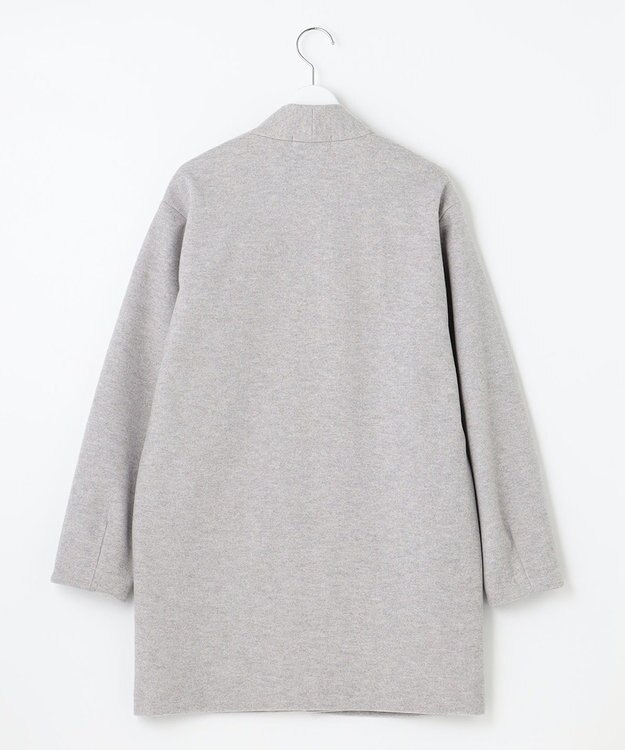 J.PRESS LADIES ニードルパンチ カーディガン ライトグレー系