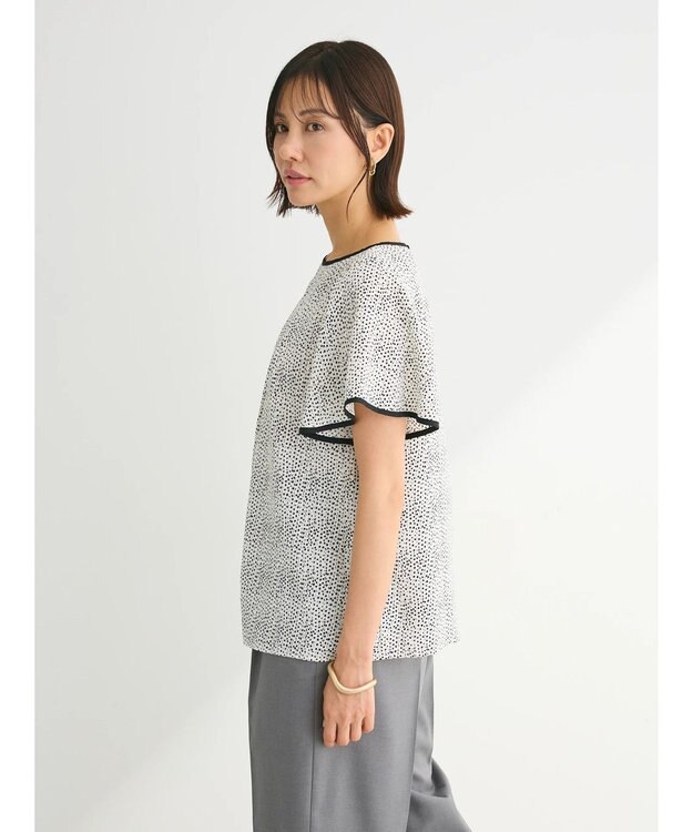 Green Parks アソートバタフライスリーブブラウス Dot