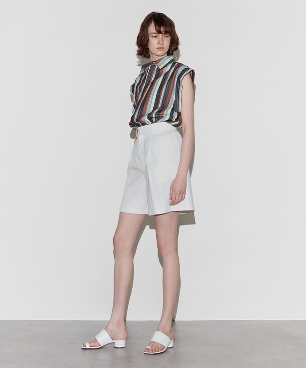 NAVE 【Nave 　洗える】ワイドストライプ ブラウス ネイビー系1