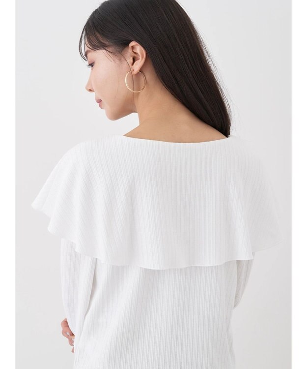 earth music&ecology ＢＩＧカラープルオーバー Ivory