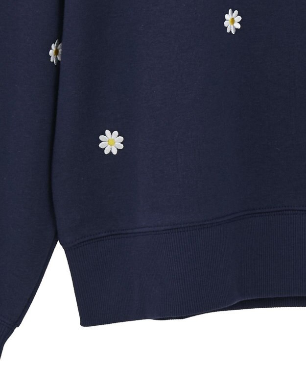 Green Parks ・ｓｗｉｎｇ　ｂｙ　デイジー刺繍スウェット Navy