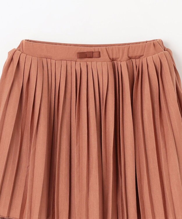 組曲 KIDS 【インパンツ付き】【110-140㎝】ＴＣ天竺プリーツ スカッツ ブラウン系