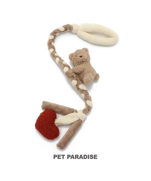 PET PARADISE  ペットパラダイス ロープ 編みトイ くま 茶系