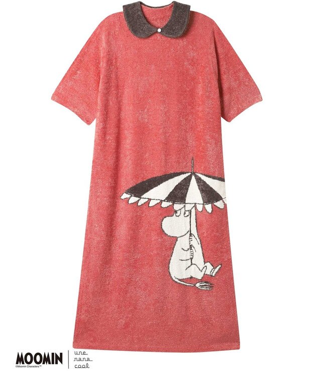 une nana cool 【ムーミン】MOOMIN × une nana ccol　なめらかふわふわワンピース RE