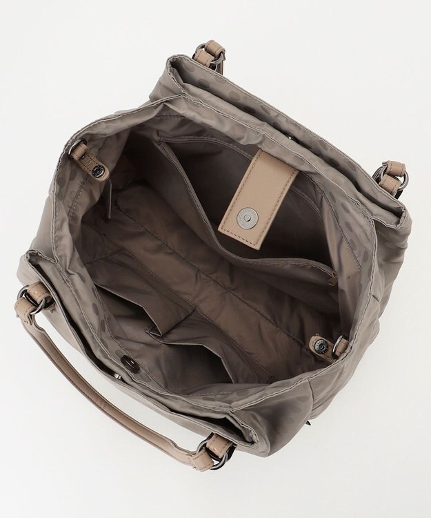 Y'SACCS 【Y’SACCS vous et】ドットジャカード マルチウェイトート Mサイズ グレージュ