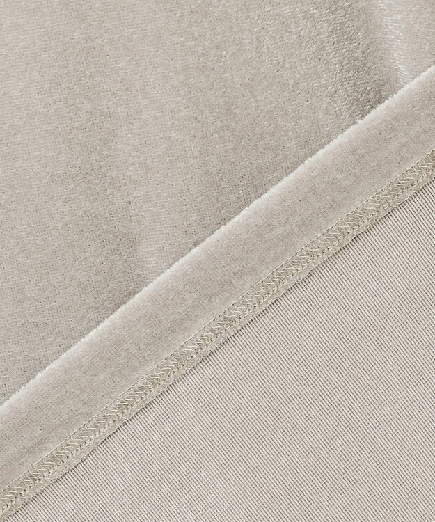 23区 【洗える】シアーベロア リラックス Tシャツ ライトグレー系