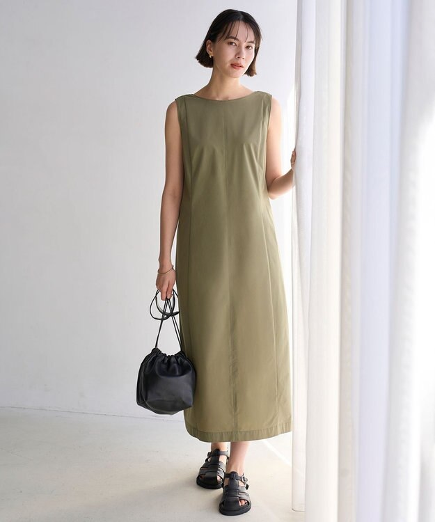 UNFILO L 【GOCOCi/ワコール】FINE MOVE コクーンワンピース カーキ