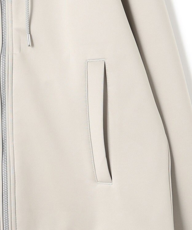 JOSEPH HOMME ストレッチダブル ジャージー　ZIP UPフーディー アイボリー系