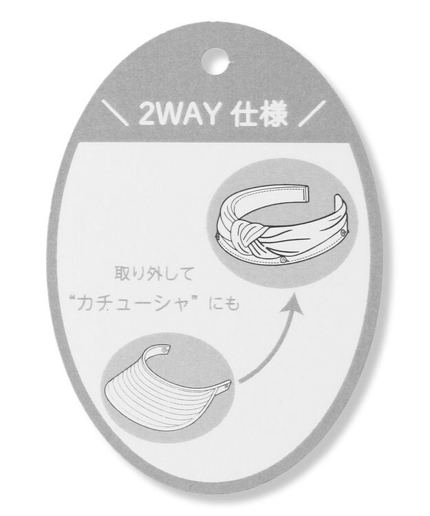 TOCCA RIBBON KNOT 2WAY SUNVISOR サンバイザー＆カチューシャ ブラック系
