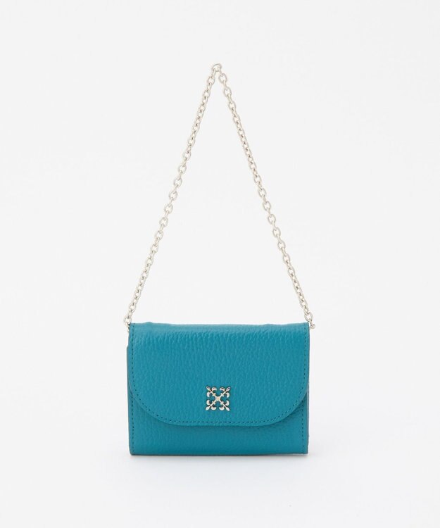 russet チェーンミニウォレット(SO-434) TealGreen