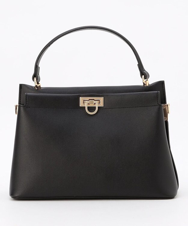 ANY SIS 【2WAY】スクエアミディトート バッグ ブラック