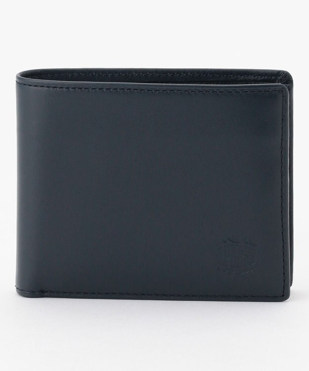 J.PRESS MEN 【MORPHO×J.PRESS】シープゴート 二つ折り財布(BOX小銭入れ付き札入) ネイビー系