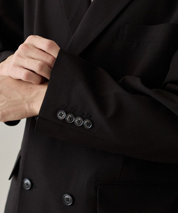 WEGO TRダブルブレストテーラードジャケット ブラック