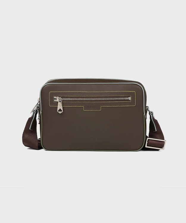 Paul Smith ロゴエンボス ミニショルダーバッグ ダークブラウン