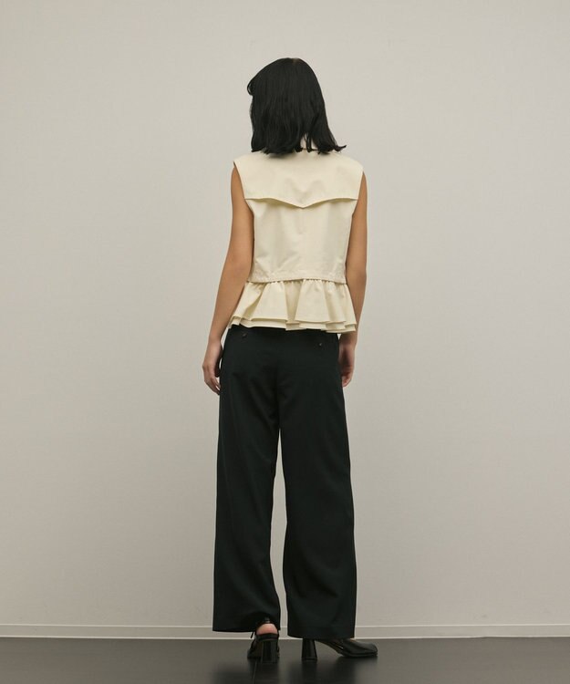 GRACE CONTINENTAL ペプラムトレンチベスト キナリ