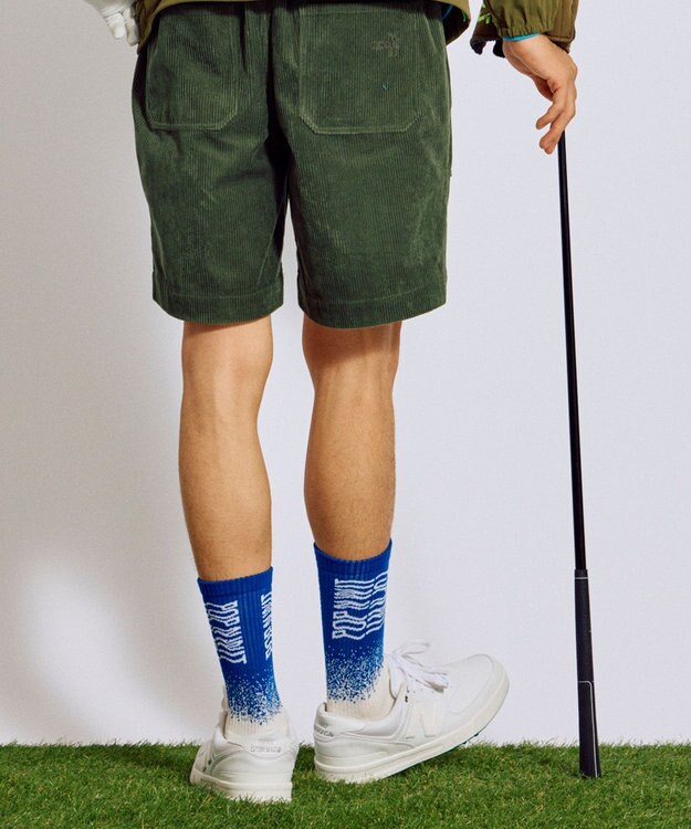 PW CIRCULUS 【MEN】グラデーションソックス ゴルフ ブルー系