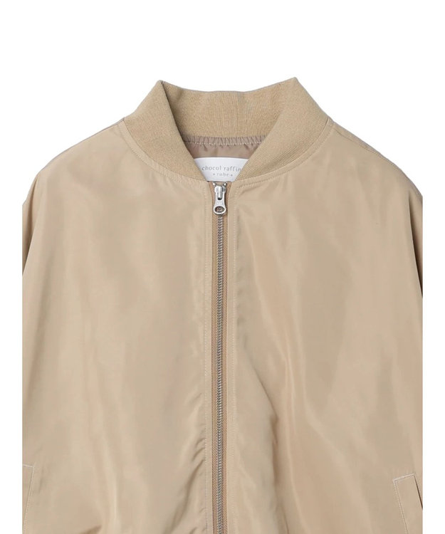 Green Parks 袖ギャザーＭＡー１ブルゾン Beige