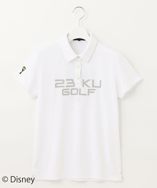 23区GOLF 【ディズニーコレクション】【WOMEN】〈ミニーマウス〉半そでポロシャツ ホワイト系
