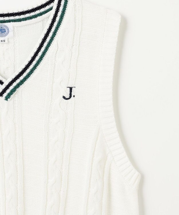 J.PRESS KIDS 【140-170cm】チルデン ニットベスト アイボリー系