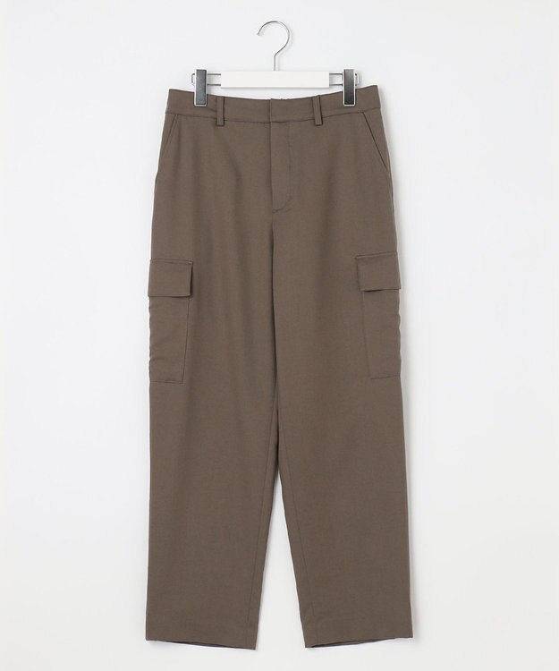 J.PRESS LADIES L 【洗える】ツイルライトストレッチ テーパード カーゴ パンツ カーキ系