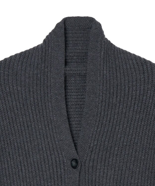 JOSEPH ニューカーディガンステッチボタンスカーフ Smoke