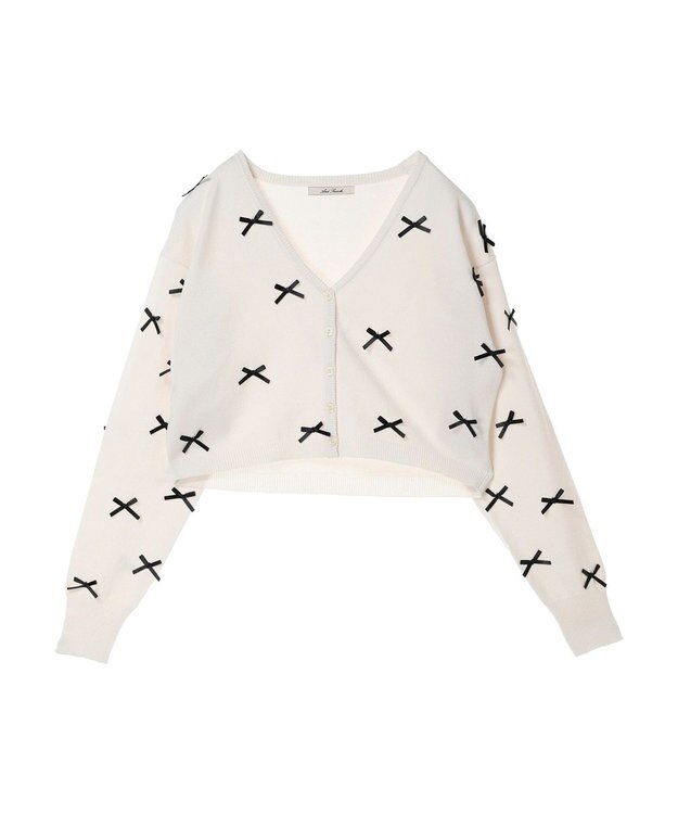 Green Parks ・ＡＮＤ　ＳＥＡＲＣＨ　メニーリボンカーディガン Off White