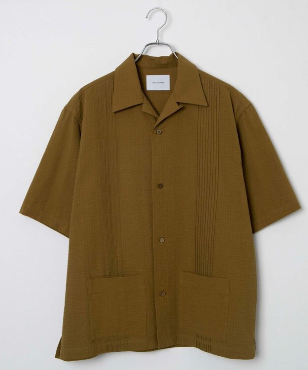 WEGO 【ユニセックス着用ITEM】キューバシャツ カーキ