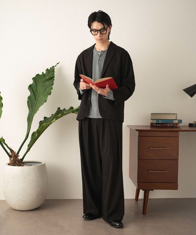 WEGO 【フォーマル/セットアップ対応】シングルテーラードジャケット ブラック