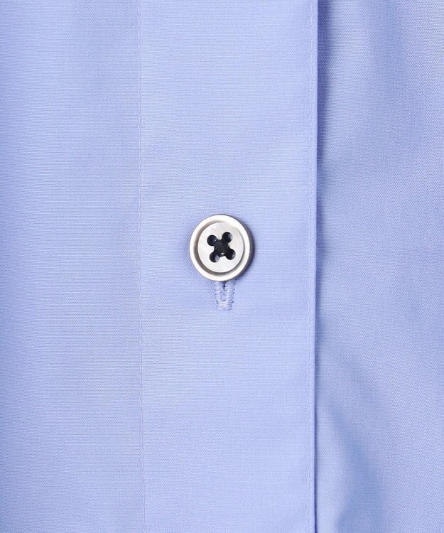 UNFILO コットンブロード フォルムシャツ ブルー