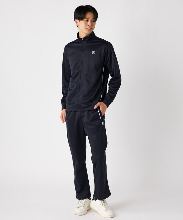 FILA GOLF／marie claire 【FILA GOLF】スタンドジップブルゾン ネイビー