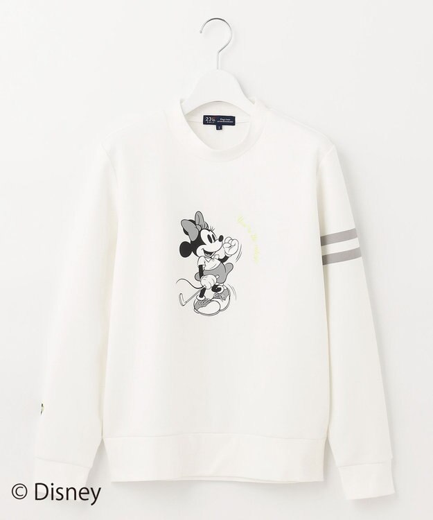 23区GOLF 【ディズニーコレクション】【WOMEN】〈ミニーマウス〉スウェットプルオーバー アイボリー系