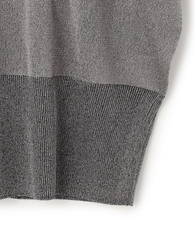 uncrave ラメニット プルオーバー シルバーグレー