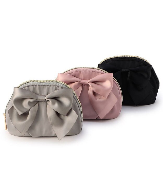 Chacott リボンポーチ グレージュ